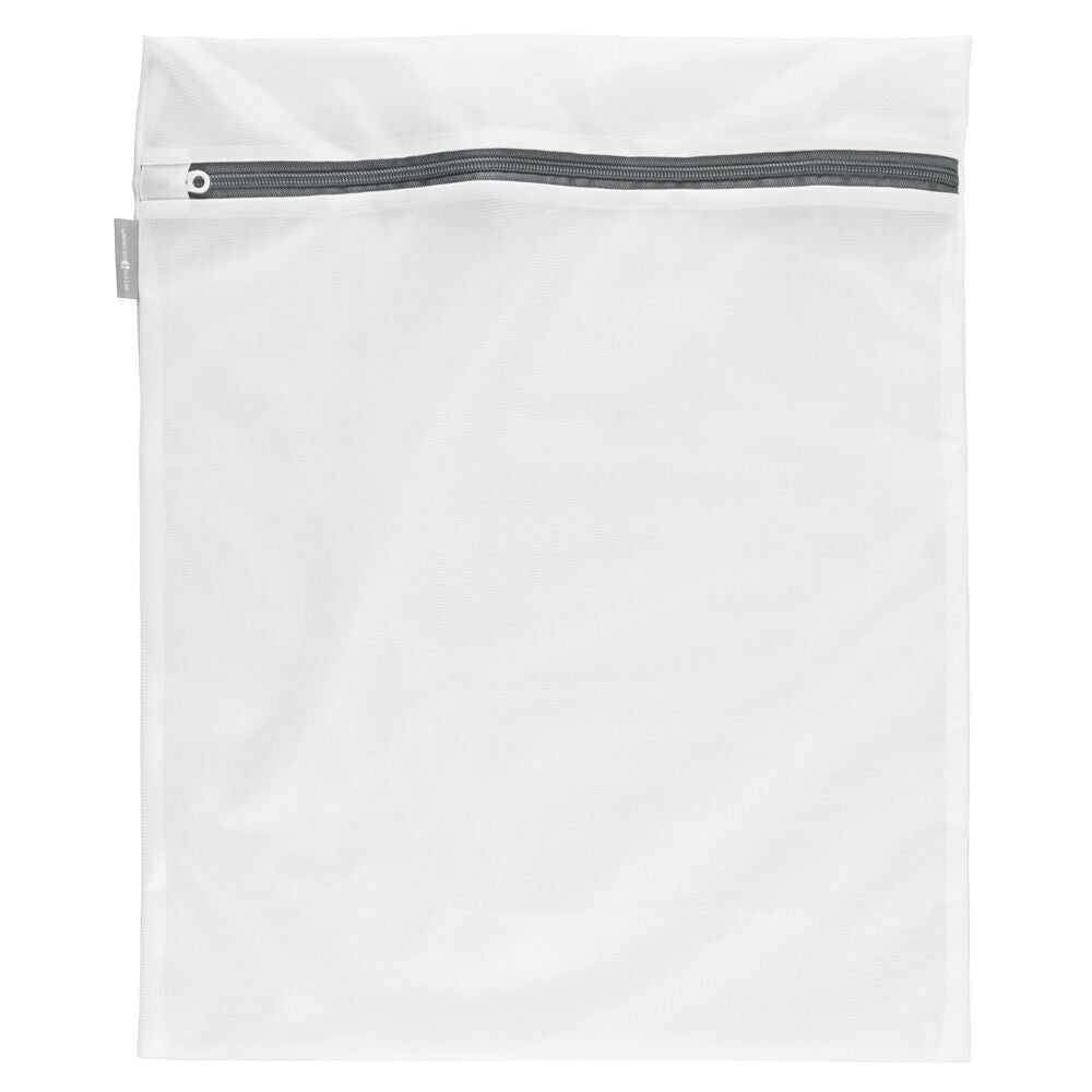 mDesign Medium Laundry Mesh Wash Bag - Fine Weave Fabric Zipper Closure Washing Machine and Dryer Safe Protect Lingerie Delicates Underwear